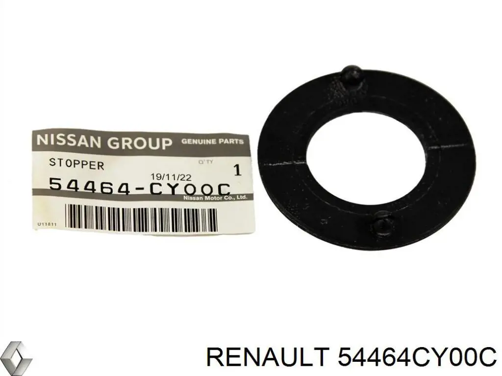 54464CY00C Renault (RVI) suspensión, cuerpo del eje delantero longitudinal