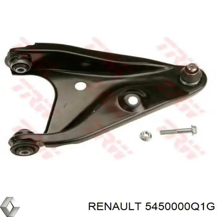 5450000Q1G Renault (RVI) barra oscilante, suspensión de ruedas delantera, inferior derecha