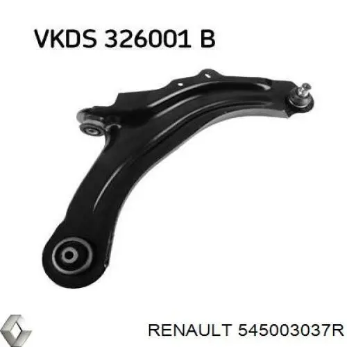Brazo inferior derecho de la suspensión delantera 545003037R Renault (RVI)