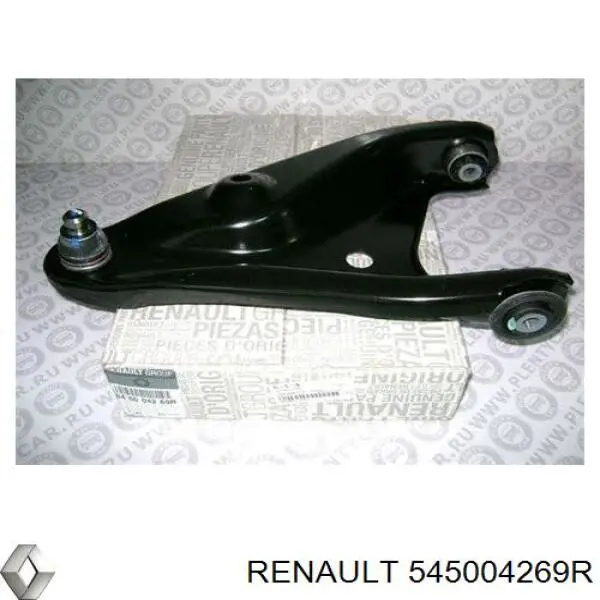 545004269R Renault (RVI) barra oscilante, suspensión de ruedas delantera, inferior derecha