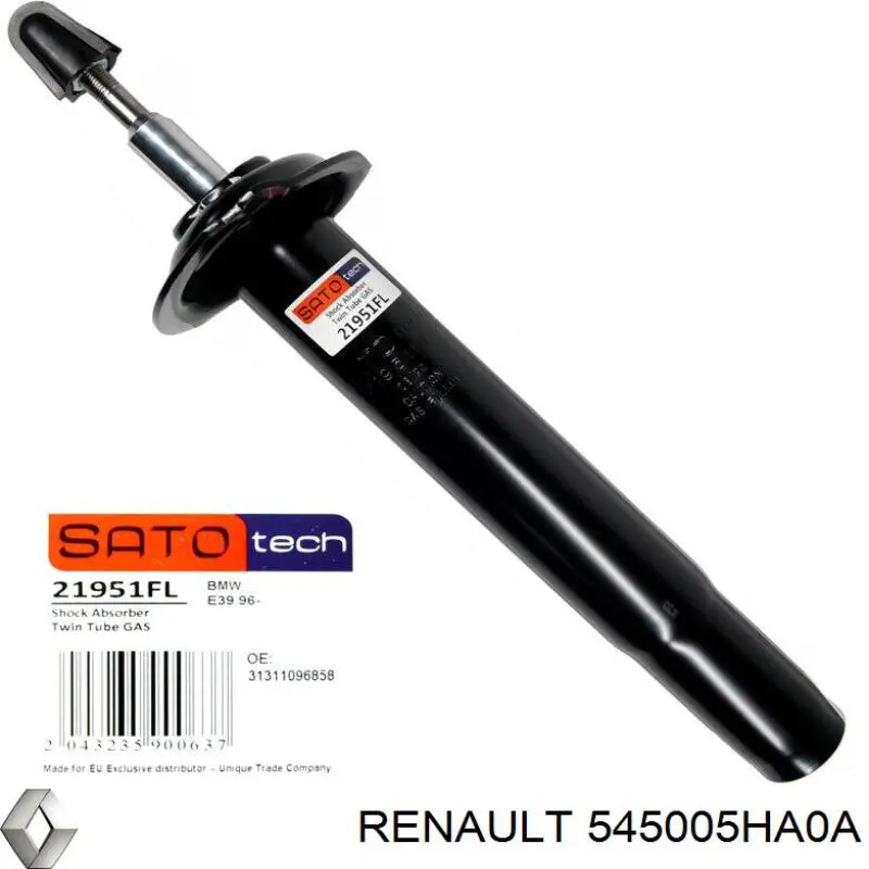Comprar 545005HA0A Renault (RVI) Brazo inferior derecho de la suspensión delantera