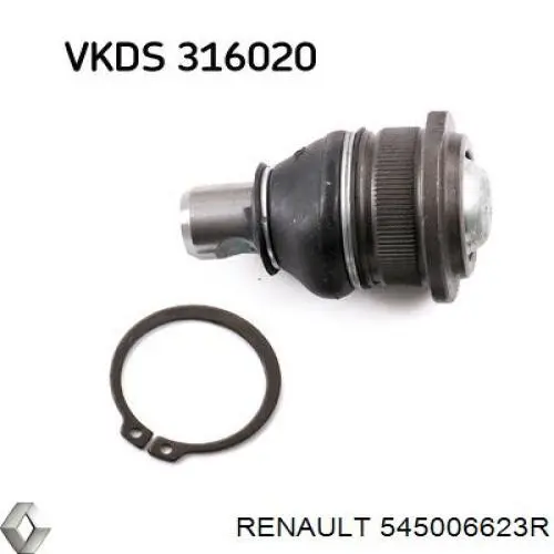 Brazo inferior derecho de la suspensión delantera Renault (RVI) 545006623R precio, desde 37,75 EUR