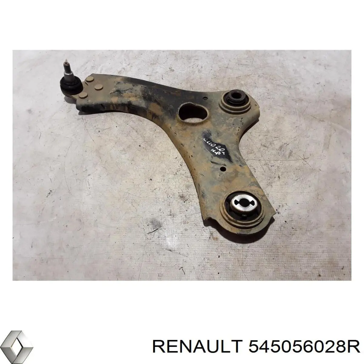 Brazo inferior izquierdo de la suspensión delantera 545056028R Renault (RVI)