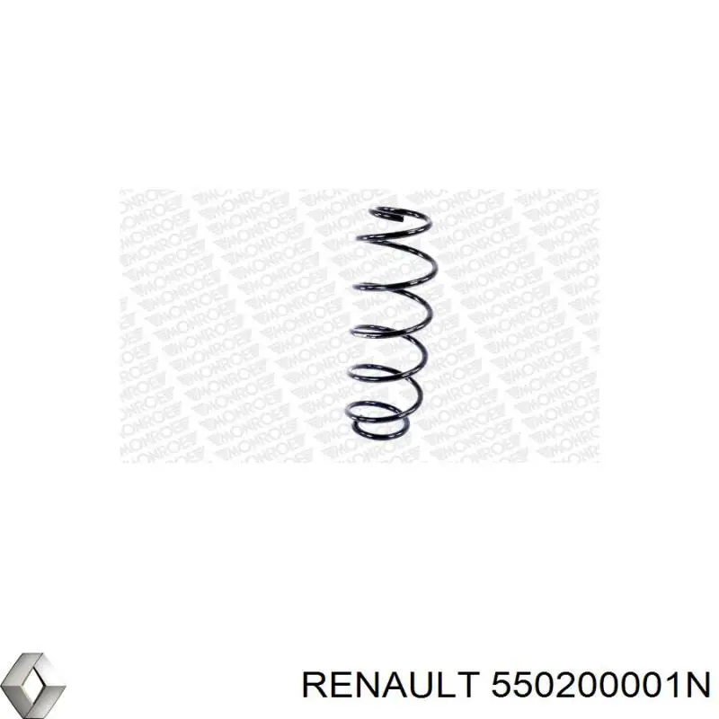 Muelle de suspensión eje trasero RENAULT 550200001N