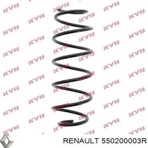 550200003R Renault (RVI) muelle de suspensión eje trasero