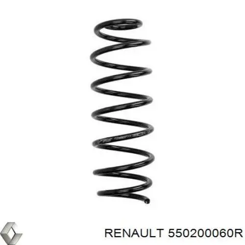 Muelle de suspensión eje trasero RENAULT 550200060R