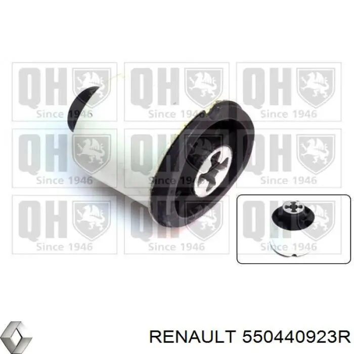 550440923R Renault (RVI) suspensión, cuerpo del eje trasero