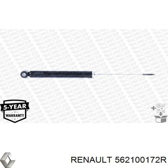 Comprar 562100172R Renault (RVI) Amortiguador trasero