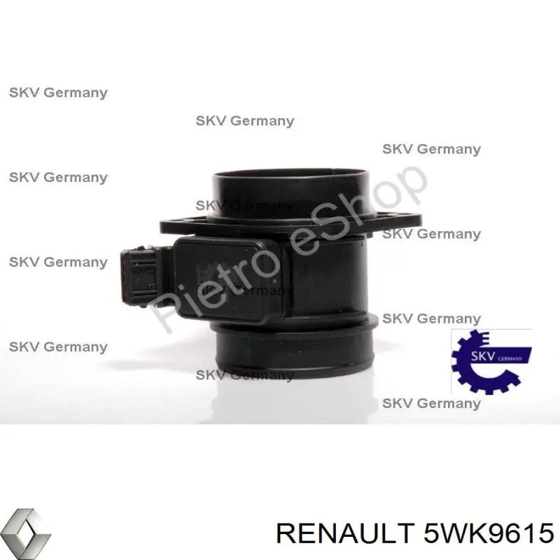 Caudalímetro 5WK9615 Renault (RVI)