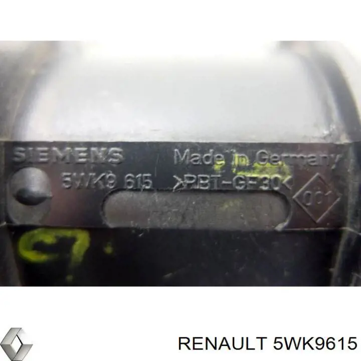 Medidor de flujo de aire Renault (RVI) 5WK9615 precio, desde 29,04 EUR