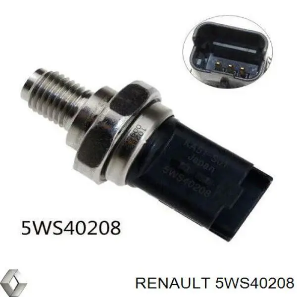 5WS40208 Renault (RVI) sensor de presión de combustible