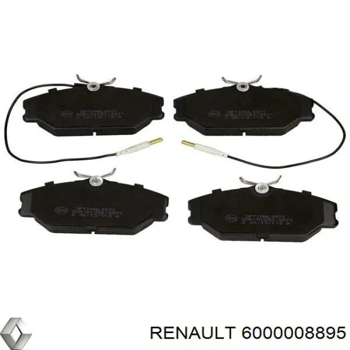 6000008895 Renault (RVI) pastillas de freno delanteras