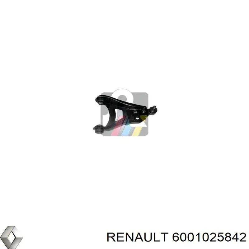 6001025842 Renault (RVI) barra oscilante, suspensión de ruedas delantera, inferior derecha