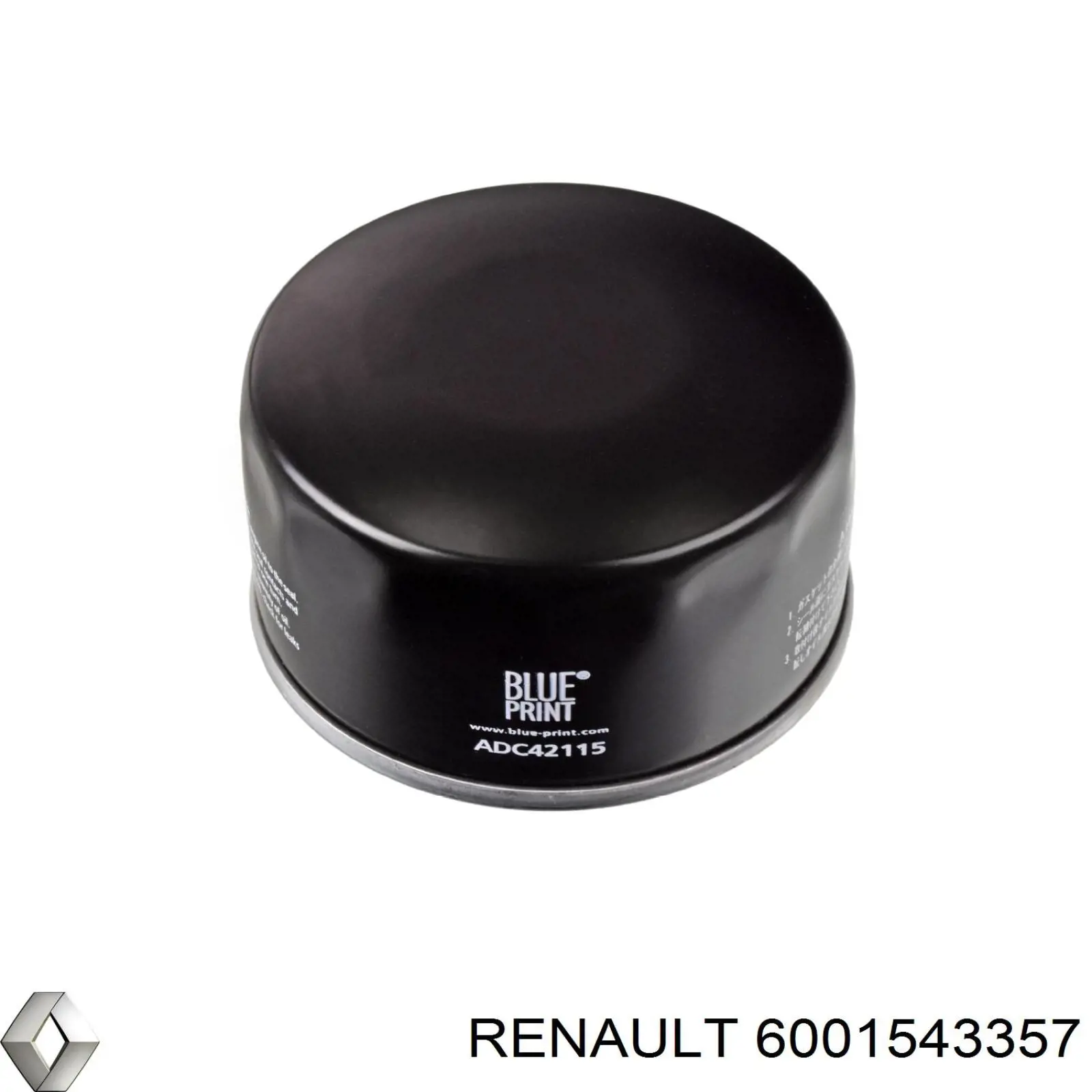 6001543357 Renault (RVI) filtro de aceite