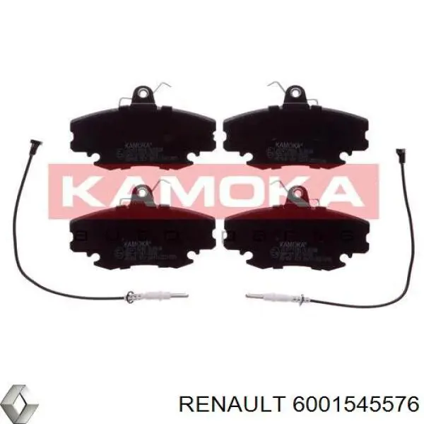 6001545576 Renault (RVI) pastillas de freno delanteras
