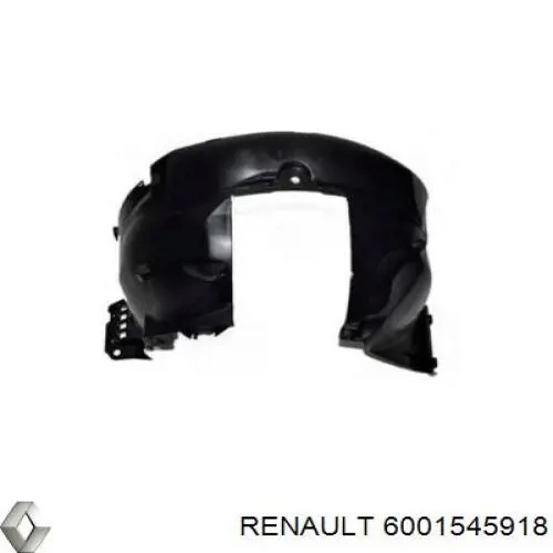 6001545918 Renault (RVI) moldura de guardabarro delantero izquierdo