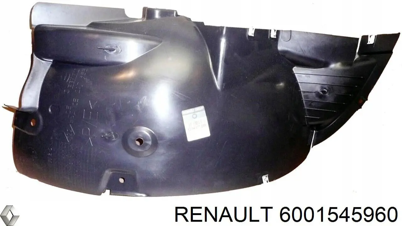 6001545960 Renault (RVI) guardabarros interior, aleta delantera, izquierdo trasero