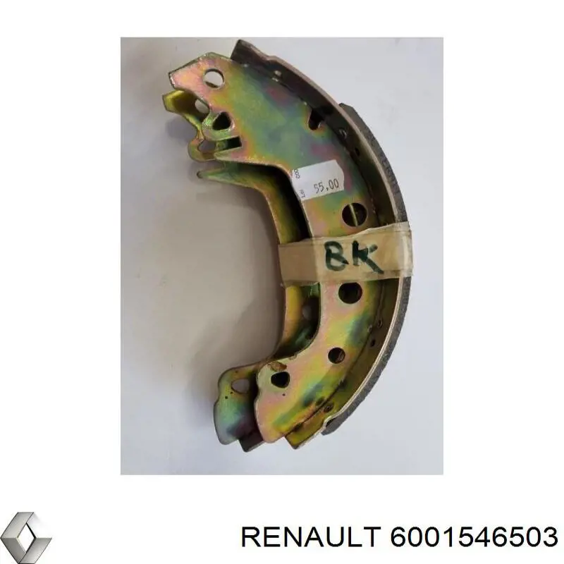 6001546503 Renault (RVI) Zapatas de freno de tambor traseras