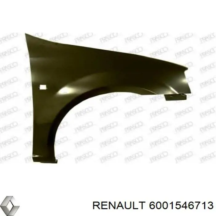 631000337R Renault (RVI) guardabarros delantero derecho