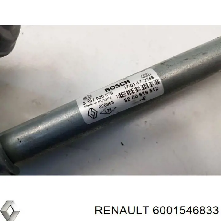 6001546833 Renault (RVI) varillaje lavaparabrisas