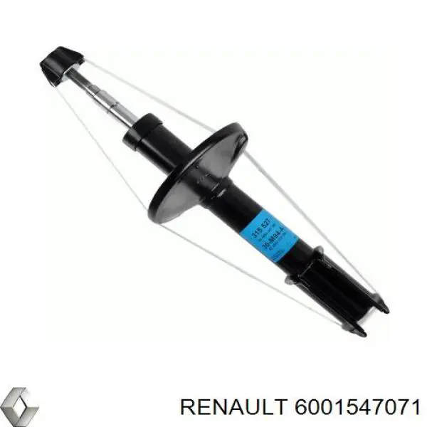6001547071 Renault (RVI) amortiguador delantero
