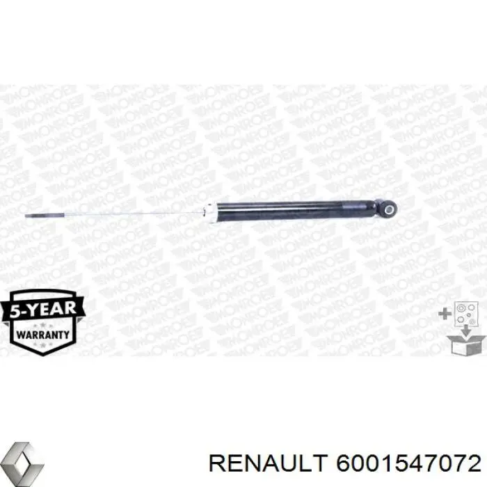 6001547072 Renault (RVI) amortiguador trasero