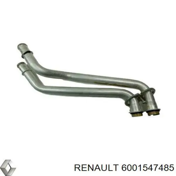 6001552014 Renault (RVI) manguera del radiador del calentador (estufa, Doble)