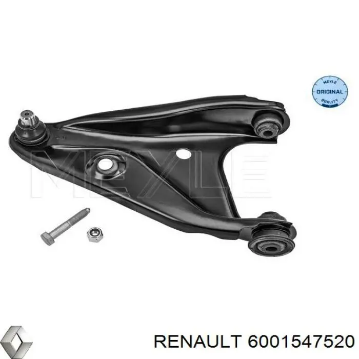 6001547520 Renault (RVI) barra oscilante, suspensión de ruedas delantera, inferior izquierda