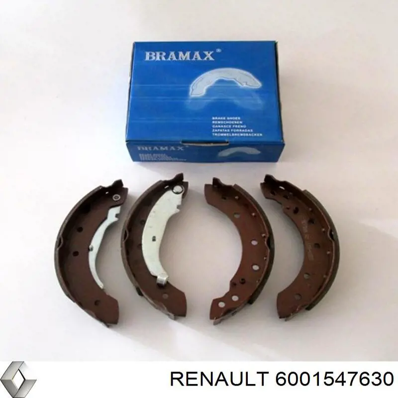 6001547630 Renault (RVI) zapatas de frenos de tambor traseras