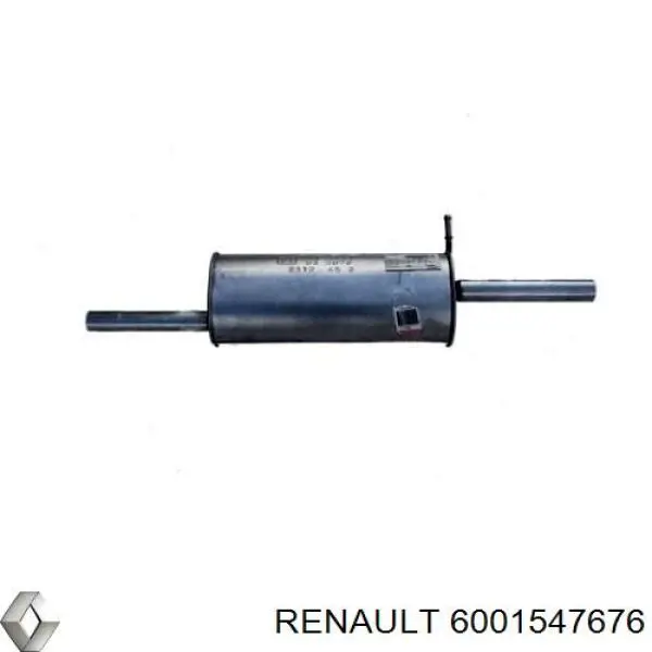 6001547676 Renault (RVI) silenciador posterior