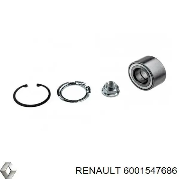 6001547686 Renault (RVI) cojinete de rueda delantero
