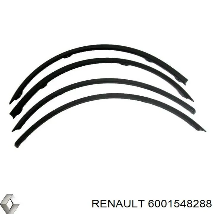 Aletín guardabarros trasero derecho para Renault LOGAN (LS)
