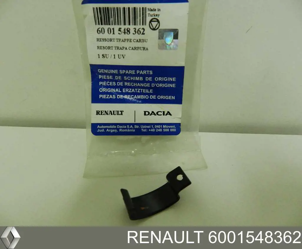 Resorte de la tapa del depósito de combustible Renault (RVI) 6001548362 precio, desde 15,71 EUR