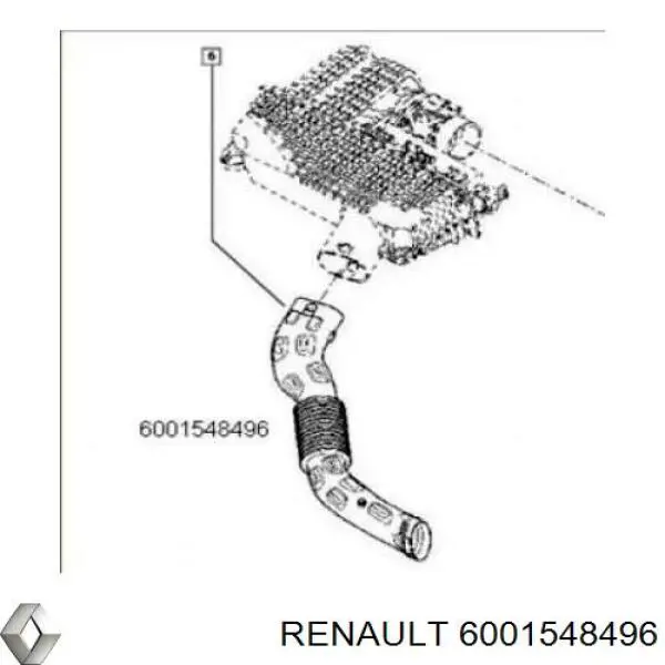 8200431098 Nissan tubo flexible de aspiración, entrada del filtro de aire