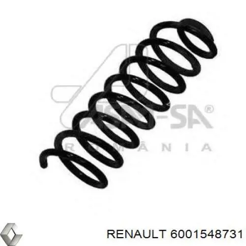 6001548731 Renault (RVI) muelle de suspensión eje trasero