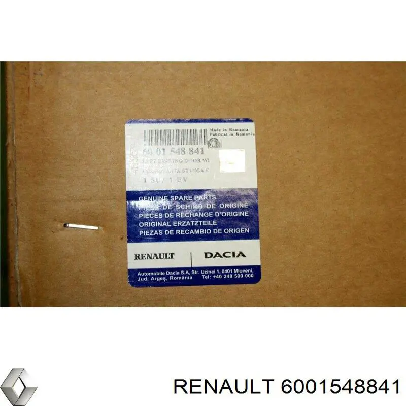 Comprar 6001548841 Renault (RVI) Puerta trasera izquierda
