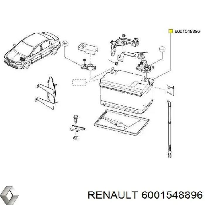 Comprar 6001548896 Renault (RVI) Batería de coche