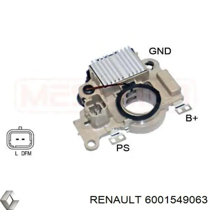 6001549063 Renault (RVI) alternador