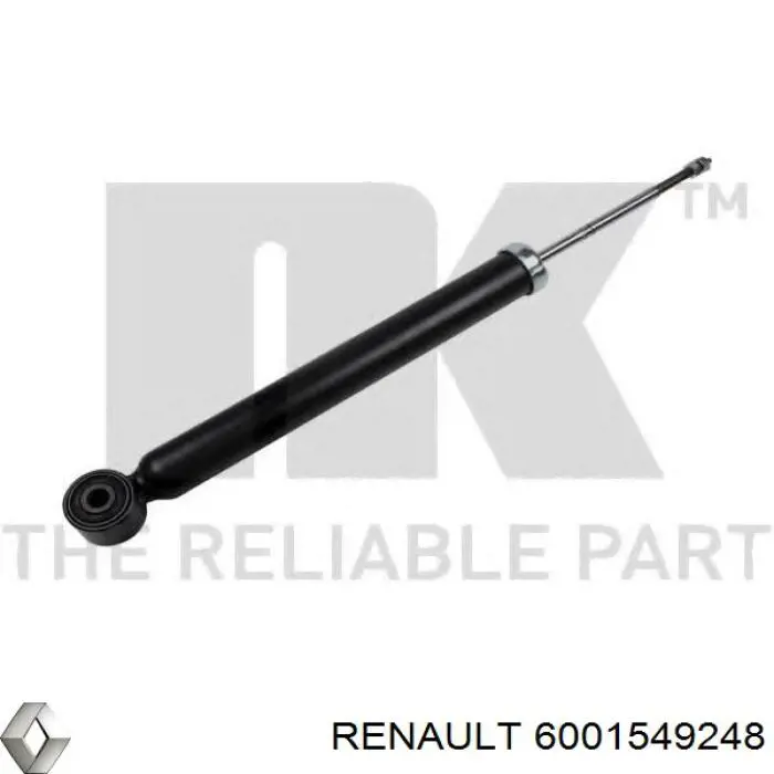 Amortiguador trasero 6001549248 Renault (RVI)