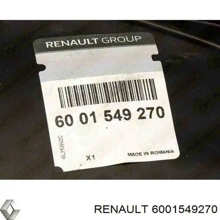 6001549270 Renault (RVI) guardabarros interior, aleta delantera, izquierdo