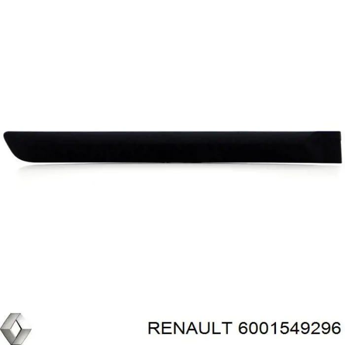 6001549296 Renault (RVI) moldura de la puerta trasera derecha