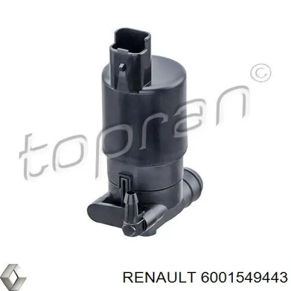 Comprar 6001549443 Renault (RVI) Bomba de agua limpiaparabrisas, delantera