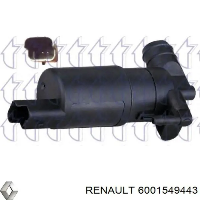 Bomba de agua limpiaparabrisas, delantera Renault (RVI) 6001549443 precio, desde 8,98 EUR