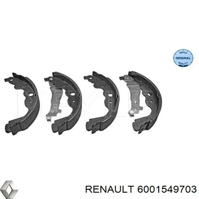 6001549703 Renault (RVI) zapatas de frenos de tambor traseras