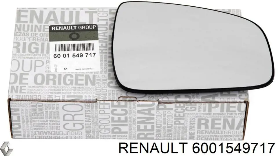 Comprar 6001549717 Renault (RVI) Cristal de espejo retrovisor derecho