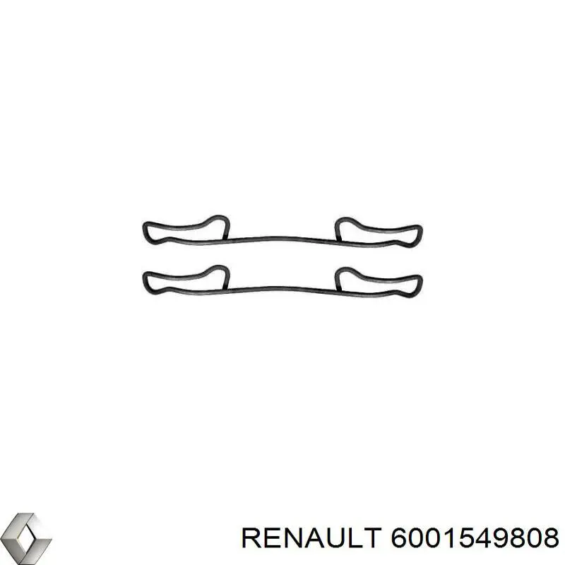 6001549808 Renault (RVI) conjunto de muelles almohadilla discos delanteros