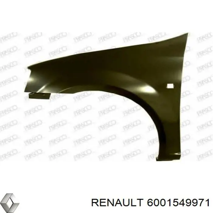 Aleta delantera izquierda Renault (RVI) 6001549971 precio, desde 73,25 EUR