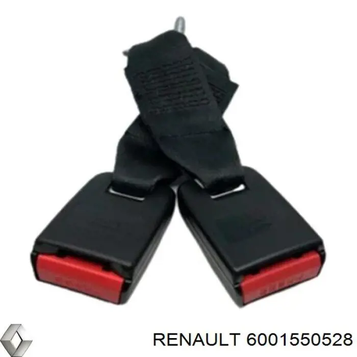 6001550528 Renault (RVI) palanca del cinturon de seguridad trasero derecho