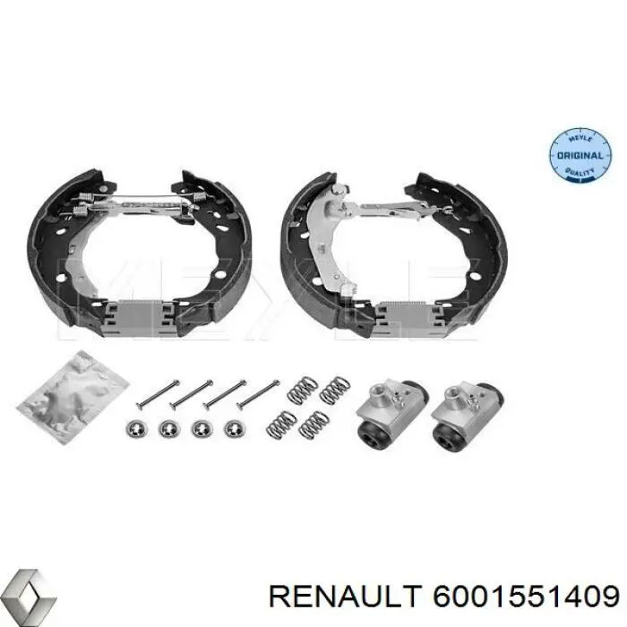 Zapatas de freno de tambor traseras Renault (RVI) 6001551409 precio, desde 31,63 EUR