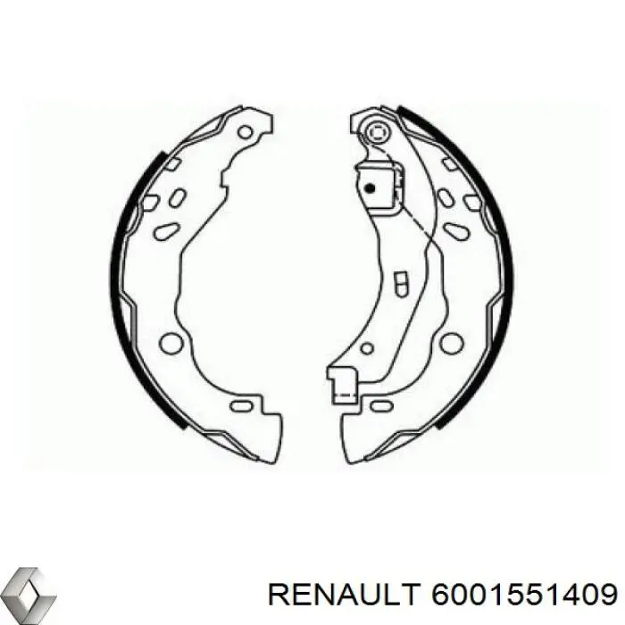 Comprar 6001551409 Renault (RVI) Zapatas de freno
